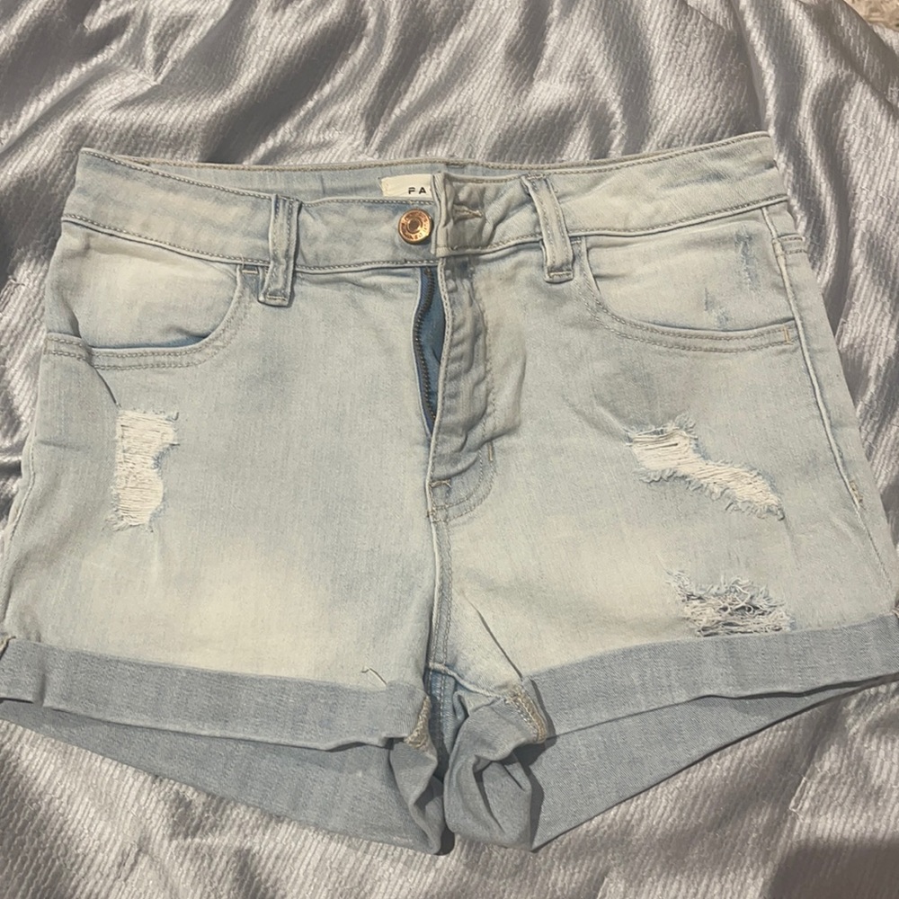 Pacsun Super Stretch Shortie denim shorts
